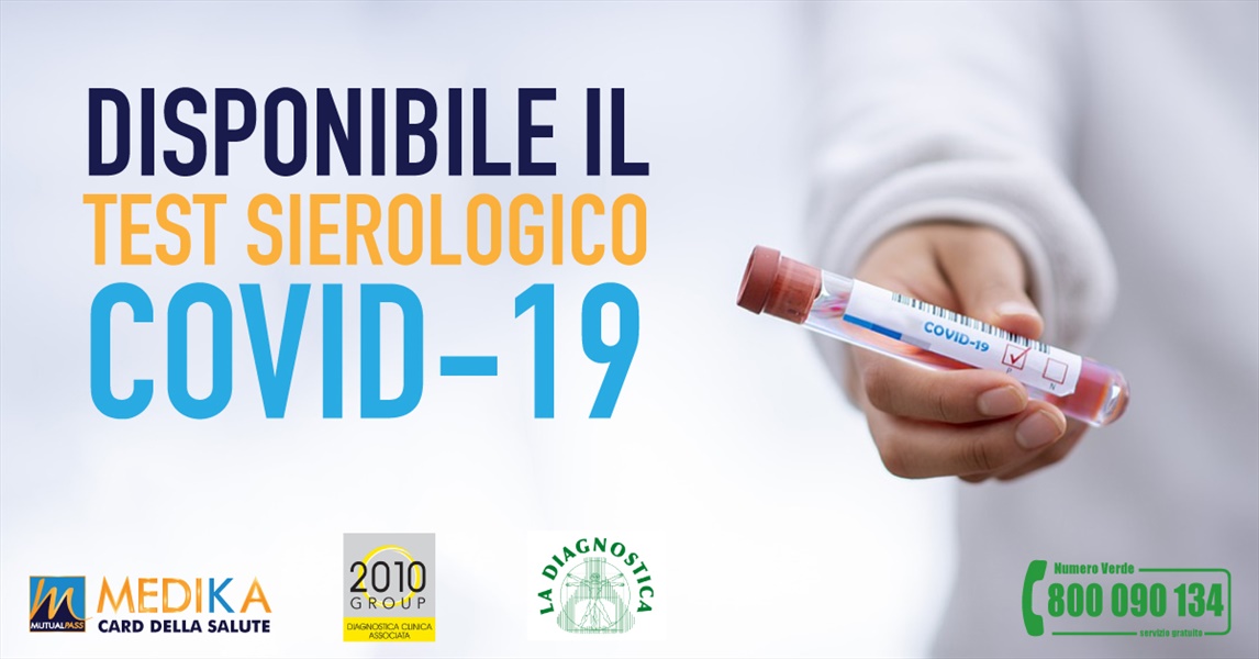 Disponibile il Test Sierologico Covid 19